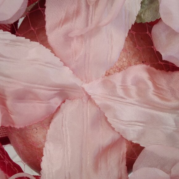 Vintage 1950s Pink Floral Ladies\' Hat main image 9